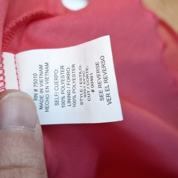 CITY TRIANGLES PINK DRESS SIZE LARGE - Picture 6 of 6